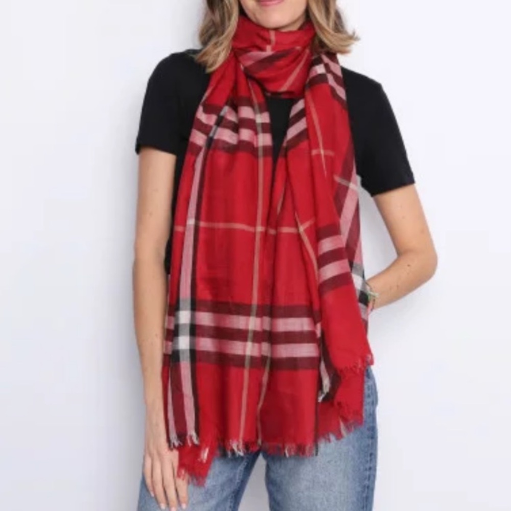 BURBERRY Equestrian Horse Print SCARF